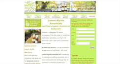 Desktop Screenshot of lemonmyrtleessentials.com